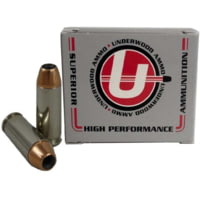 Underwood Ammo 10mm Auto 180 Grain Jacketed Hollow Point Nickel Plated Brass Cased Pistol Ammunition