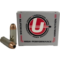 Underwood Ammo 10mm Auto 200 Grain Jacketed Hollow Point Nickel Plated Brass Cased Pistol Ammunition