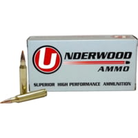 Underwood Ammo .223 Remington 60 Grain Polymer Tipped Spitzer Nickel Plated Brass Cased Rifle Ammunition