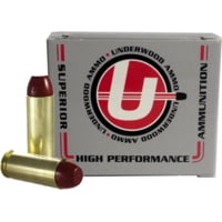 Underwood Ammo .45 Winchester Magnum 255 Grain Coated Hard Cast Nickel Plated Brass Cased Pistol Ammunition