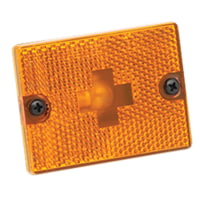 Wesbar 003338 Clearance/Side Marker Lights With Reflex Lens - Replacement Lens, Amber, 3338