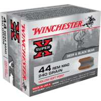 Winchester Super-X Handgun .44 Magnum 240 grain Hollow Soft Point Centerfire Pistol Ammunition