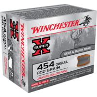 Winchester Super-X Handgun .454 Casull 250 grain Jacketed Hollow Point Centerfire Pistol Ammunition