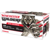 Winchester Wildcat .22 Long Rifle 40 Grain Lead Round Nose Brass Cased Rimfire Ammunition WINCUSA22LR  for Hunting 35% Off