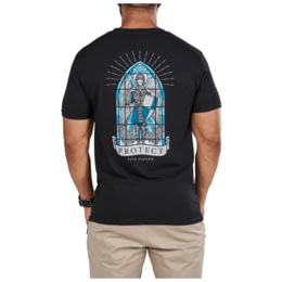 5.11 Tactical St Michael Stained Flass S/S Tee - Mens, Black, XL,  41195YJ-019-XL