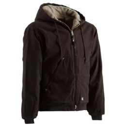 mens hooded sherpa jacket