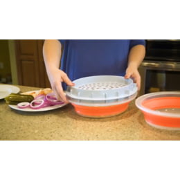 CanCooker XL Chemical-free Collapsible Food Batter/Breading Cooking Bowl,  Orange, 1 Piece - Kroger