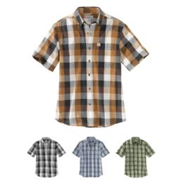carhartt plaid short sleeve shirts