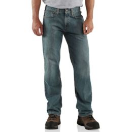 Carhartt Relaxed Straight Jean Mens Pants Workwear Pant Weathered Blue