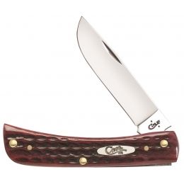 Case Pocket Worn Old Red Bone Corn Cob Jig Folding Knife 10