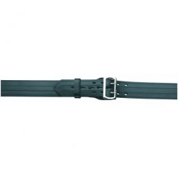 Gould /& Goodrich Lined Duty Belt Size 58 Black 4 Row Stitched Brass