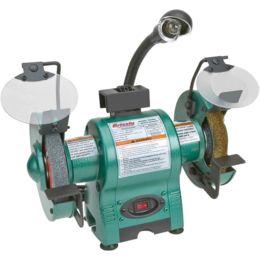 Grizzly Industrial Bench Grinder W Work Light W Free Shipping