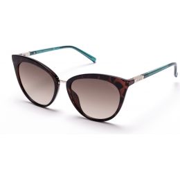 55 mm Lens Diameter GU30355501X Shiny Black Frame Blu Mirror Lenses Guess GU3035 Sunglasses