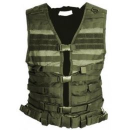 NCSTAR CPV2915T MODULAR TACTICAL HD MESH VEST M-XL PISTOL BELT MOLLE PALS TAN