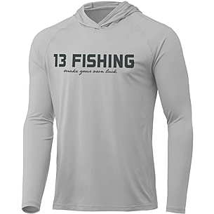 13 Fishing James Pond Long Sleeve Logo Performance Hooded Shirts - Men's