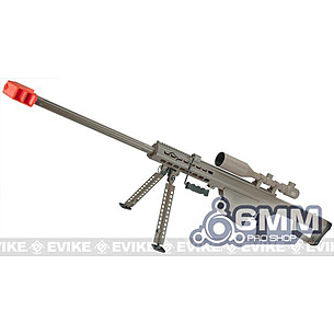 6mmProShop Barrett Licensed M107A1 Gen2 Long Range Airsoft AEG Sniper Rifle  (Color: Black / 29 Barrel), Airsoft Guns, Airsoft Electric Rifles -   Airsoft Superstore