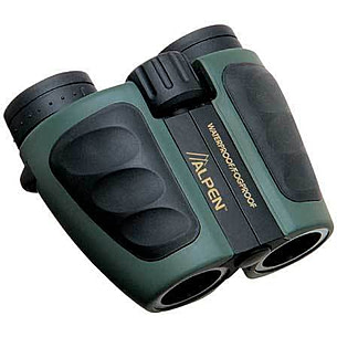 New Alpen Green Binoculars 8 x 25 With Carry outlets Bag Strap Model 317