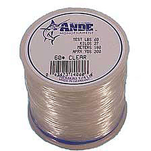 Ande Monofilament Line (Clear, 40 -Pounds Test, 1/4# Spool