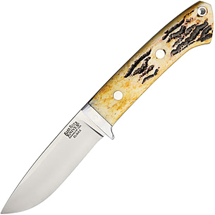 Bark River Classic Drop Point Hunter Stag Fixed Blade Knife | Free