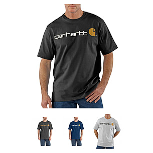 Carhartt Men's K195 Short Sleeve Logo T-Shirt - X-Small Regular