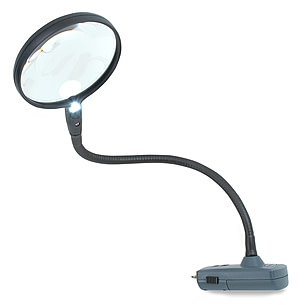 110V 10X Desktop Optical Magnifier Glass Lamp Tabletop LED Light