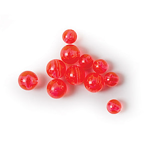 Eagle Claw 6mm Red Fishing Beads – 50 Pack - 50 ct