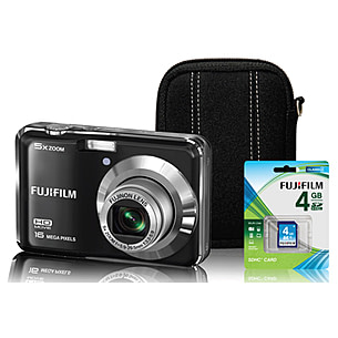 dennenboom deeltje Monnik Fuji FinePix AX550 5x Digital Camera - Bundle w/ Case, Batteries, 4GB Card  | Free Shipping over $49!
