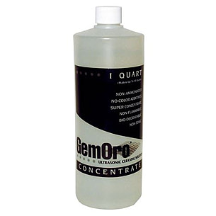 GEMORO ULTRASONIC CLEANING SOLUTION, 1 QT. CONCENTRATE