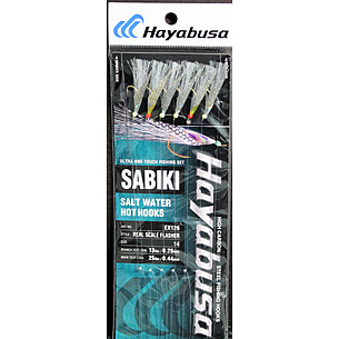 Hayabusa Real Scale Flasher Sabiki, Main 25Lb And Branch 13Lb Test