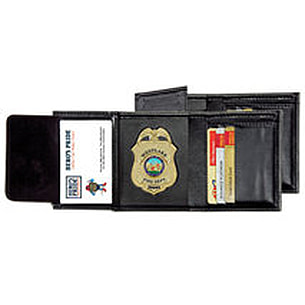 Deluxe Tri-Fold Wallet with Recessed Badge Cutout - Hero's Pride