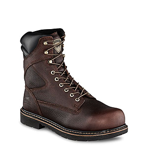 Irish Setter Farmington 83824 Mens 8 Inch Leather Boot w Safety Toe Free Shipping over 49