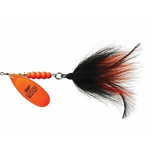 Mepps Magnum Musky Killer Fishing Lure 1-1/4oz. - Hot Orange/Black Orange  Tail