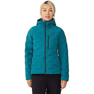 Mountain hardwear stretchdown outlet hooded jacket blue spruce