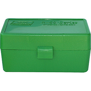 MTM Case-Gard 50 Rifle Ammo Boxes .22-250 To .308 Clear Green