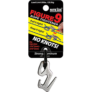 Nite Ize Figure 9® Carabiner Rope Tightener - Aluminum - Large - Black 