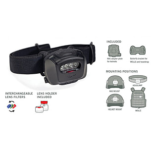 Princeton Tec Quad Tactical MPLS Headlamp w/ Interchangeable