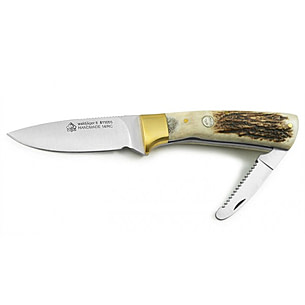 Puma IP Mushroom Knife Walnut w/Brush, Tweezers and Carabiner