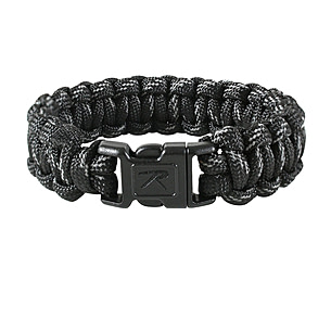 Rothco Black w/ Reflective Paracord Bracelet