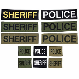 Tactical Tailor Sheriff ID Badge White/Black 3x4 78210-2