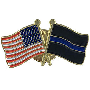 Thin Blue Line USA Patch - 2x3 inch