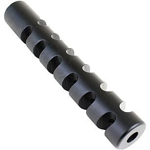Black Skeleton Aluminum 223 Muzzle Brake 1/2x28 Thread Pitch for .223