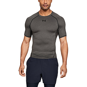 Under Armour HeatGear Compression 2.0 Mens Long Shorts (Carbon  Heather-Black), Mens Compression, Mens Clothing Brands, Mens Clothing