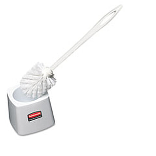 Rubbermaid RCP631000WE Toilet Bowl Plastic Brush, White, 14.5