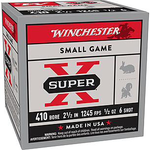 Winchester SUPER-X SHOTSHELL 410 Bore 1/2 oz 2.5 Shotgun Ammunition Up to  $1.60 Off
