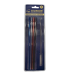 Reusable Straw Set w/ Brush – Yukon Outfitters