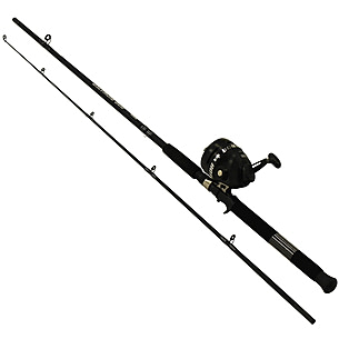 Zebco 808 Spincast Reel and Fishing Rod Combo, 7-Foot Durable Z-Glass Rod  with Extended EVA Rod Handle, Quickset Anti-Reverse with Bite Alert