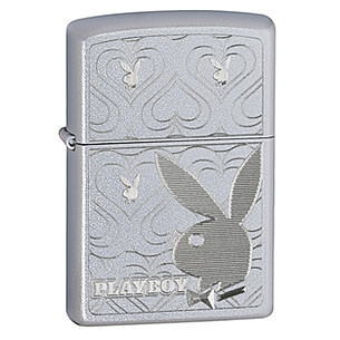 Playboy Black Pattern Windproof Lighter