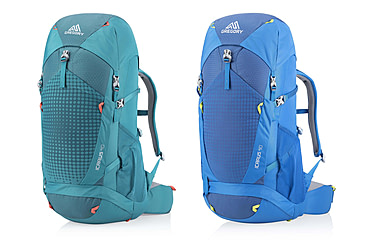 Image of Gregory Icarus 40 Youth Backpack, Capri Green, Hyper Blue