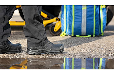 Image of HAIX Black Eagle Safety 55 Mid, Side-Zip, Mens Boots, Black, 12 Medium, 620012M-12