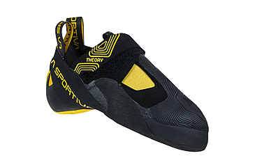 Image of La Sportiva Theory Climbing Shoes - Mens, Black/Yellow, 46, Medium, 20W-999100-46